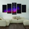 Only Results - Abstract 5 Panel Canvas Art Wall Decor