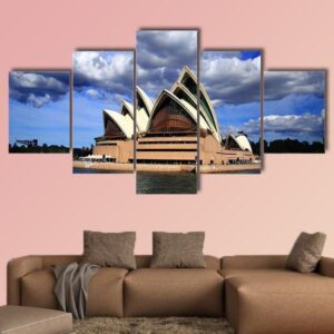 Opera House In Sydne - Nature 5 Panel Canvas Art Wall Decor