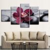 Orchid Flower 2 - Nature 5 Panel Canvas Art Wall Decor