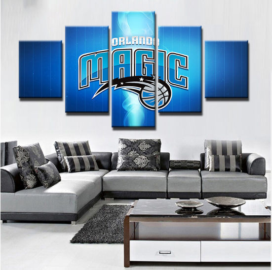 Orlando Magic Sports Boys - Sport 5 Panel Canvas Art Wall Decor Orlando Magic Sports Boys - Sport 5 Panel Canvas Art Wall Decor