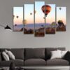 Out Of Air Balloons - Nature 5 Panel Canvas Art Wall Decor