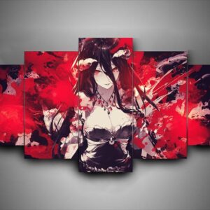Overlord 1 - Anime 5 Panel Canvas Art Wall Decor