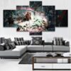 Overlord 2 - Anime 5 Panel Canvas Art Wall Decor