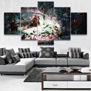Overlord 2 - Anime 5 Panel Canvas Art Wall Decor