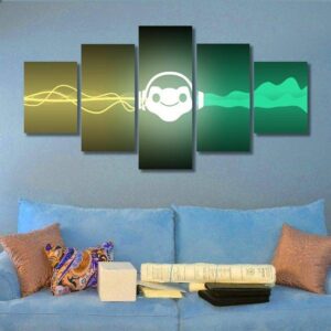 Overwatch 01 - Gaming 5 Panel Canvas Art Wall Decor