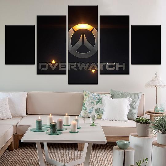 Overwatch 02 - Gaming 5 Panel Canvas Art Wall Decor Overwatch 02 - Gaming 5 Panel Canvas Art Wall Decor