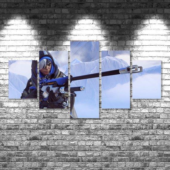 Overwatch 05 - Gaming 5 Panel Canvas Art Wall Decor Overwatch 05 - Gaming 5 Panel Canvas Art Wall Decor