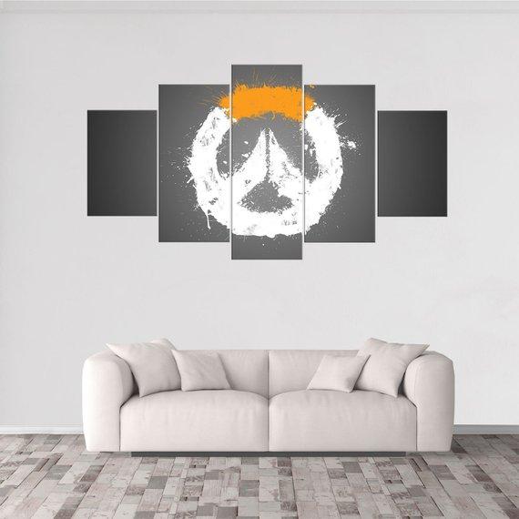 Overwatch 1 - Gaming 5 Panel Canvas Art Wall Decor Overwatch 1 - Gaming 5 Panel Canvas Art Wall Decor