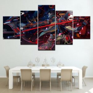 Overwatch Genji And Hanzo 1 - Gaming 5 Panel Canvas Art Wall Decor