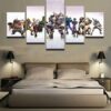 Overwatch Heroes Game - Gaming 5 Panel Canvas Art Wall Decor