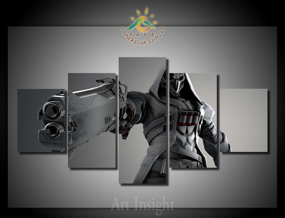 Overwatch - Gaming 5 Panel Canvas Art Wall Decor Overwatch - Gaming 5 Panel Canvas Art Wall Decor