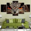 Owl 11 - Animal 5 Panel Canvas Art Wall Decor