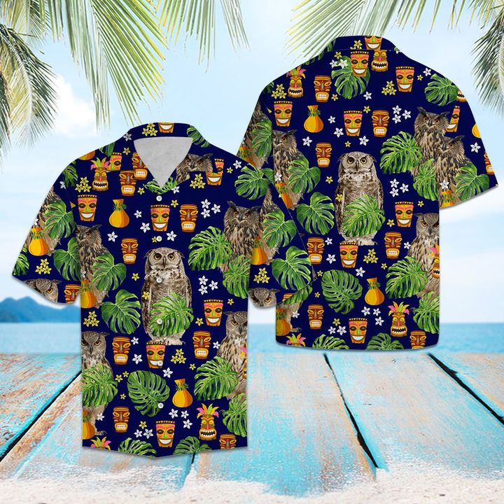 Owl Native Hawaiian Shirt Summer Button Up Owl Native Hawaiian Shirt Summer Button Up