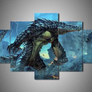 Pacific Rim 1 - Movie 5 Panel Canvas Art Wall Decor