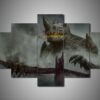 Pacific Rim 3 - Movie 5 Panel Canvas Art Wall Decor