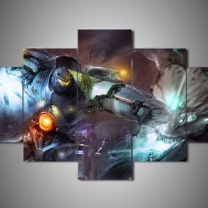 Pacific Rim - Movie 5 Panel Canvas Art Wall Decor