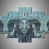 Pan?S Labyrinth 1 - Movie 5 Panel Canvas Art Wall Decor