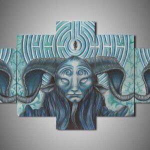Pan?S Labyrinth 1 - Movie 5 Panel Canvas Art Wall Decor