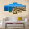 Panorama Of Dakar - Nature 5 Panel Canvas Art Wall Decor