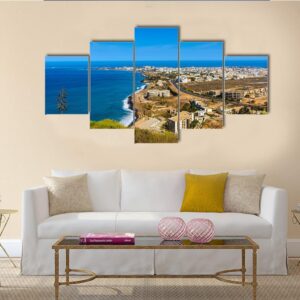 Panorama Of Dakar - Nature 5 Panel Canvas Art Wall Decor