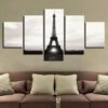 Paris Iron Tower - Nature 5 Panel Canvas Art Wall Decor