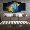 Parrot 4 - Abstract 5 Panel Canvas Art Wall Decor