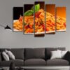 Pasta - Kitchen 5 Panel Canvas Art Wall Decor