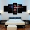 Patriotic Eagle Wall - Army 5 Panel Canvas Art Wall Decor