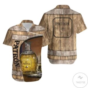 Patrón Tequila Barrel Hawaiian Shirt