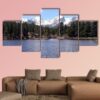 Peaceful Colorado Mountains - Nature 5 Panel Canvas Art Wall Decor