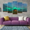 Peak Of Mountain Northen Lights