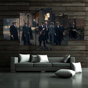 Peaky Blinders 02 - Movie 5 Panel Canvas Art Wall Decor
