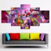 Peekabo and Nite - Gaming 5 Panel Canvas Art Wall Decor