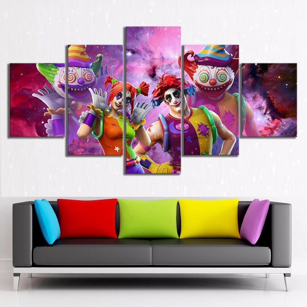 Peekabo and Nite - Gaming 5 Panel Canvas Art Wall Decor Peekabo and Nite - Gaming 5 Panel Canvas Art Wall Decor