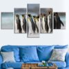 Penguins Penguin Birds Lovers - Animal 5 Panel Canvas Art Wall Decor