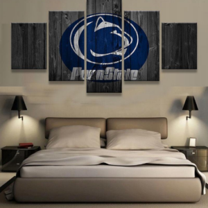 Penn State Nittany Lions Barn Wood - Sport 5 Panel Canvas Art Wall Decor