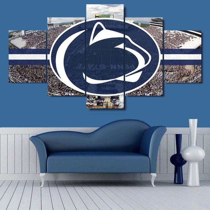Penn State Nittany Lions Stadium 1 - Sport 5 Panel Canvas Art Wall Decor Penn State Nittany Lions Stadium 1 - Sport 5 Panel Canvas Art Wall Decor
