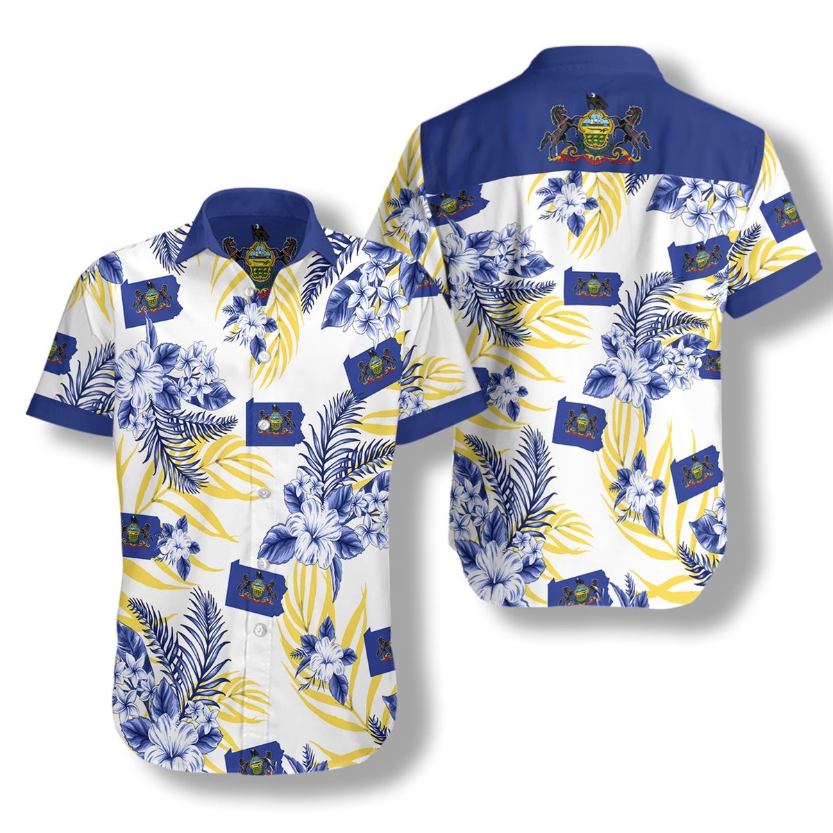 Pennsylvania Proud Hibicus Hawaiian Shirt Pennsylvania Proud Hibicus Hawaiian Shirt