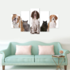 Pet - Animal 5 Panel Canvas Art Wall Decor