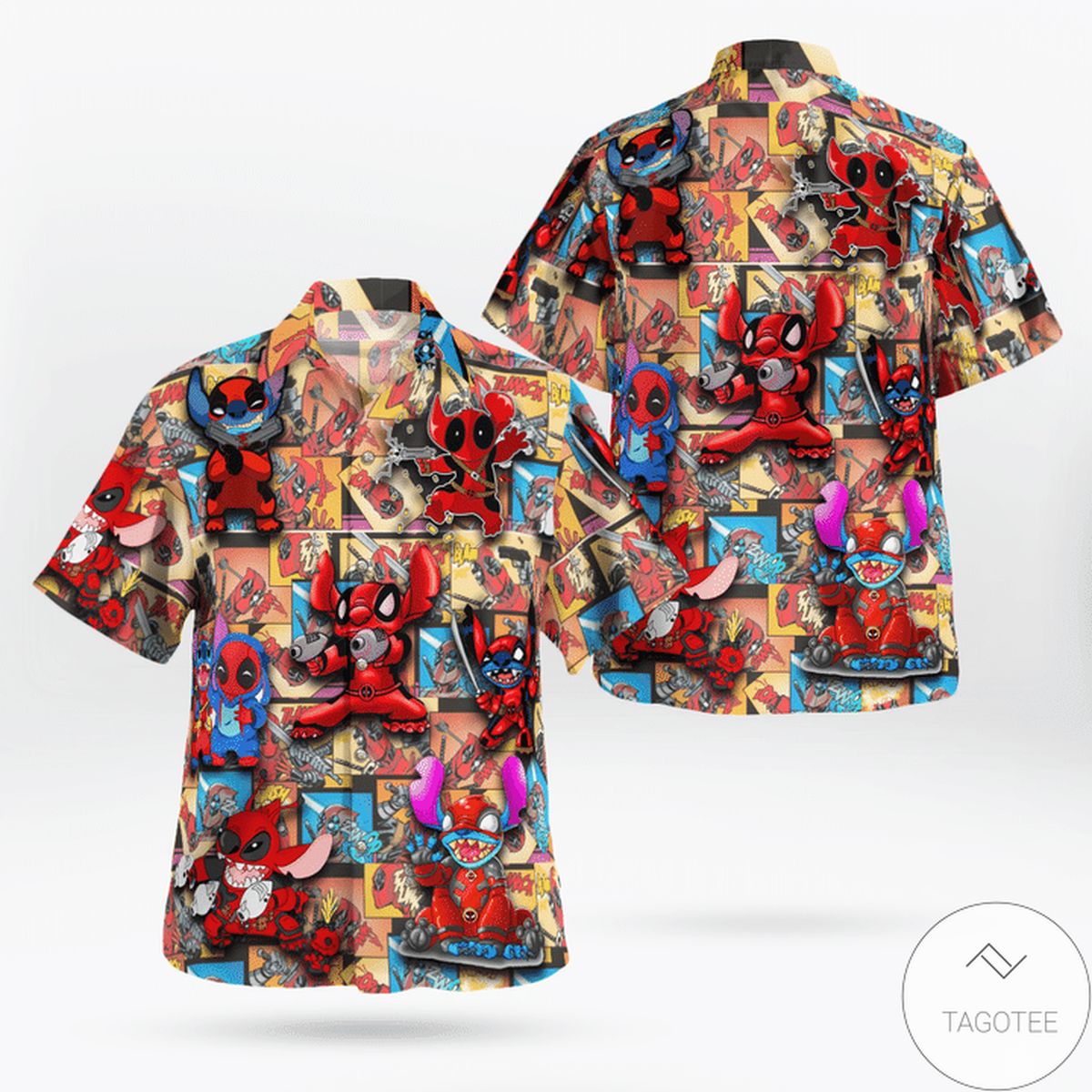 Pew Pew Pew Deadpool Stitch Hawaiian Shirt Pew Pew Pew Deadpool Stitch Hawaiian Shirt