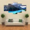 Peyto Lake At Canadian Rockies - Nature 5 Panel Canvas Art Wall Decor