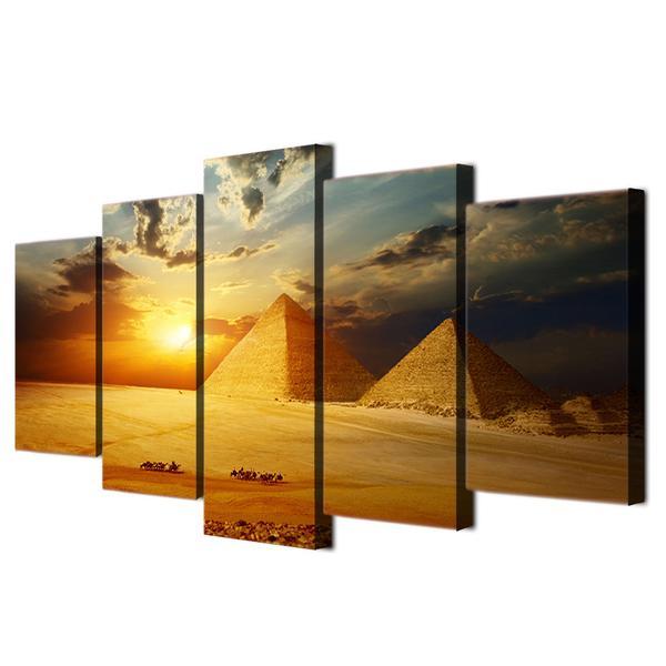 Peyzazh Egipet Egypt Pyramid 10 - Nature 5 Panel Canvas Art Wall Decor Peyzazh Egipet Egypt Pyramid 10 - Nature 5 Panel Canvas Art Wall Decor