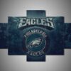 Philadelphia Eagles 1 - Sport 5 Panel Canvas Art Wall Decor