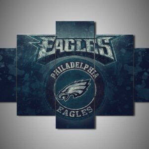 Philadelphia Eagles 1 - Sport 5 Panel Canvas Art Wall Decor