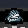 Philadelphia Eagles Hand Sports Team - Sport 5 Panel Canvas Art Wall Decor
