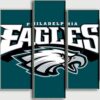 Philadelphia Eagles Logo - Sport 5 Panel Canvas Art Wall Decor