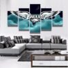 Philadelphia Eagles Sports Team 1 - Sport 5 Panel Canvas Art Wall Decor