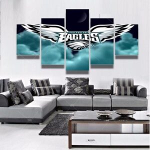 Philadelphia Eagles Sports Team 1 - Sport 5 Panel Canvas Art Wall Decor