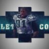 Philadelphia Eagles - Fletcher Cox - Sport 5 Panel Canvas Art Wall Decor