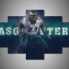 Philadelphia Eagles - Jason Peters - Sport 5 Panel Canvas Art Wall Decor